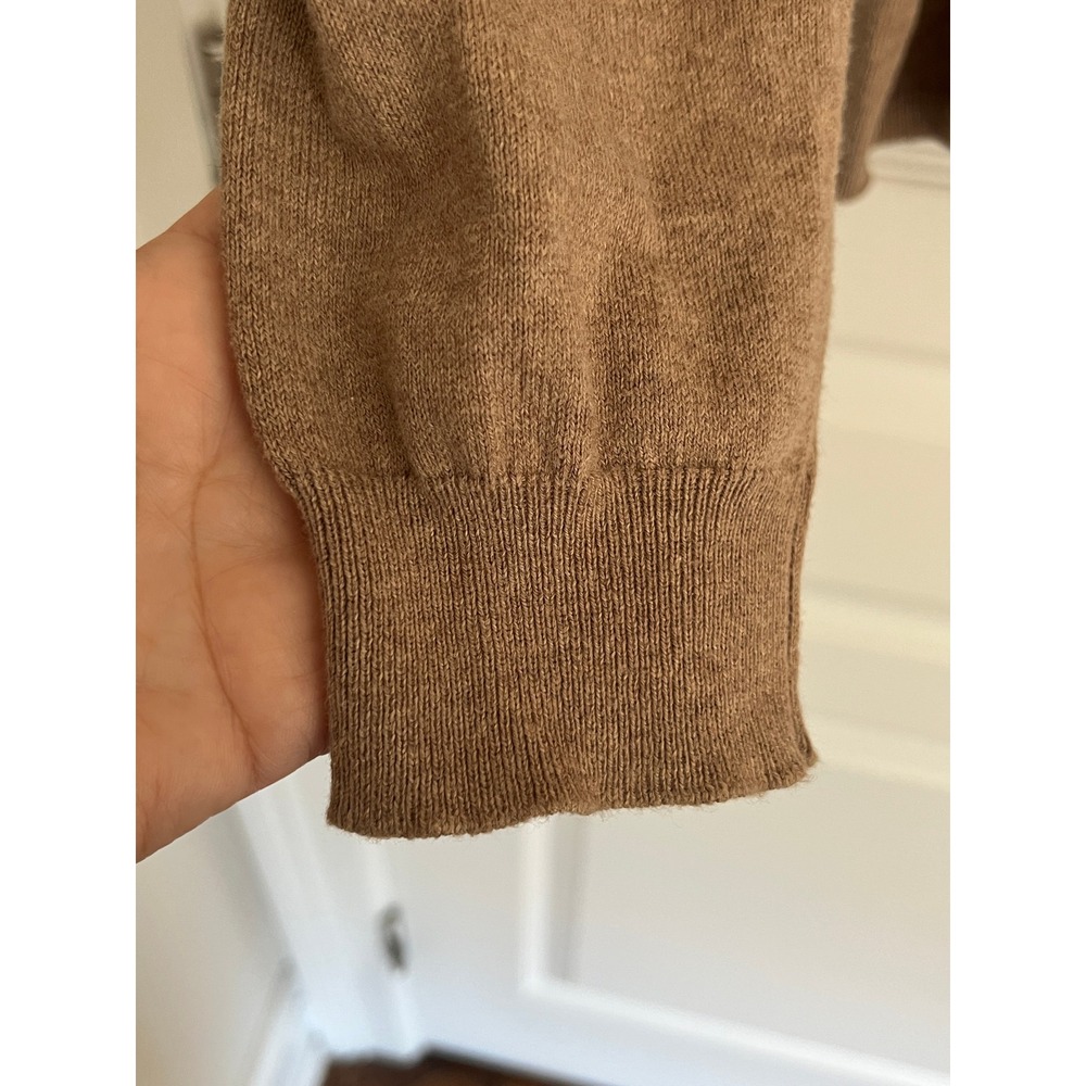 Faherty Horizon Surf Sweater Women NWOT Fireside Brown Stripe Cotton Cashmere XL - Picture 9 of 16